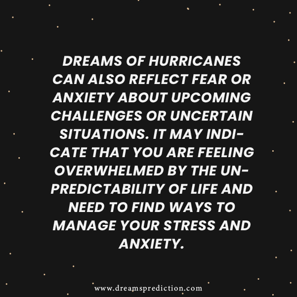 Negative Meanings Of Dream About Hurricane