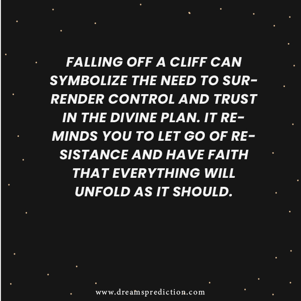 Negative Meanings Of Dream Of Falling Off A Cliff