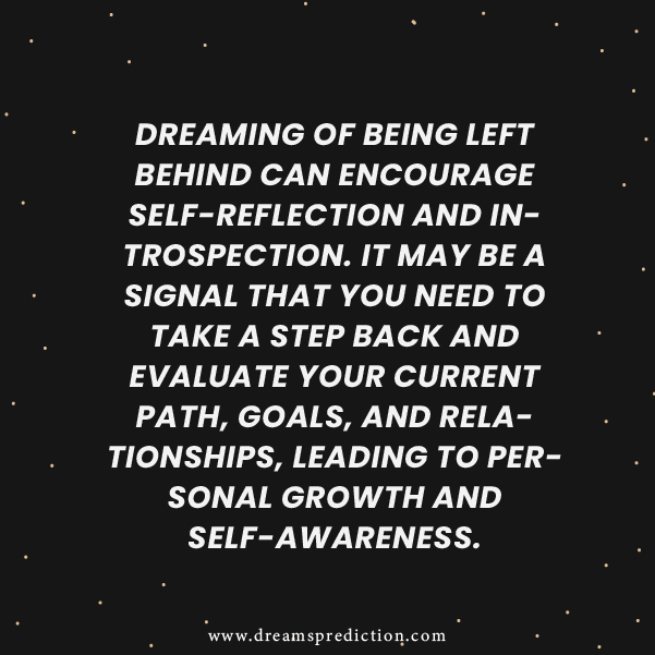 Negative Meanings about Dream Of Being Left Behind