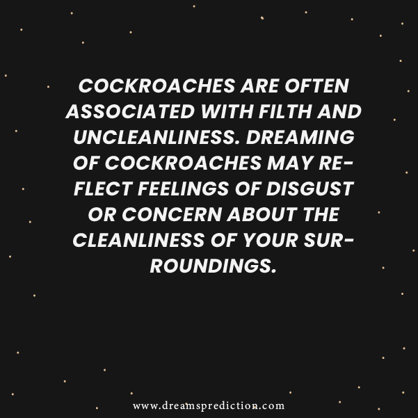 Negative Meanings about Dream Of Cockroach