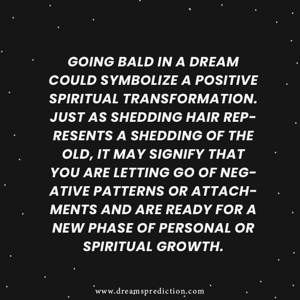 Negative Meanings about Dream Of Going Bald