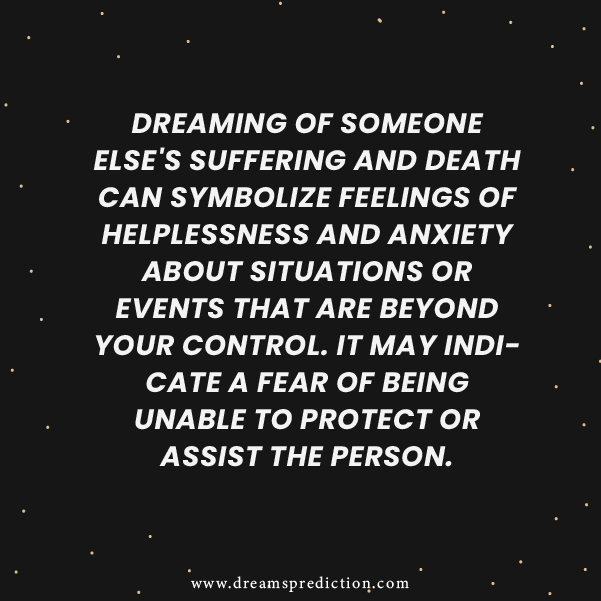 Negative Meanings about Dream Of Someone Else Being Sick And Dying