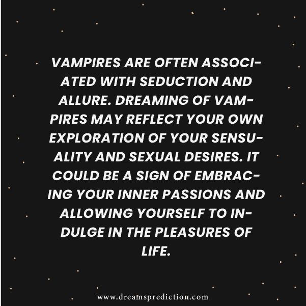 Negative Meanings about Dream of Vampires