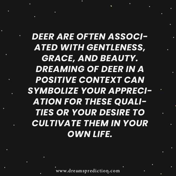 Negative Meanings about Dreaming Of Deers