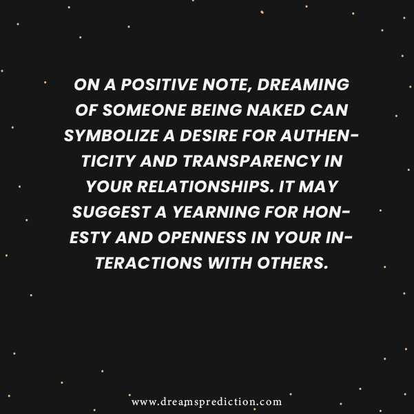 Negative Meanings about Dreaming Of Someone Naked