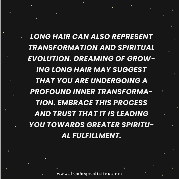 Negative Meanings of Dream About Long Hair