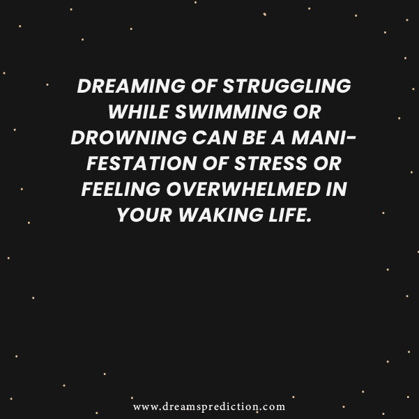 Negative Meanings of Dreaming Of Swimming