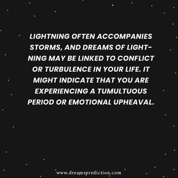 Negative Meanings of Dreams About Lightning