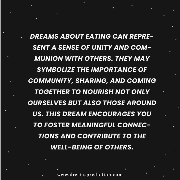 Negative Meanings of Eating Dream