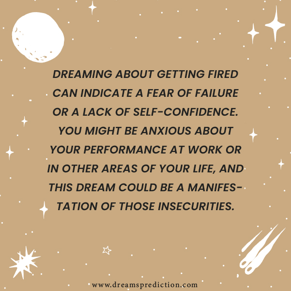 Positive Meanings Of Dream About Getting Fired