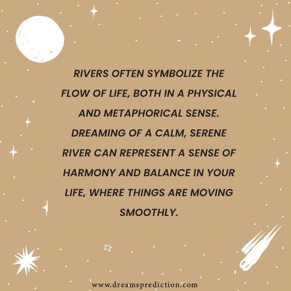 Positive Meanings Of Dreams About Rivers