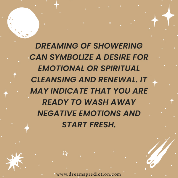 Positive Meanings Of Dreams About Showering