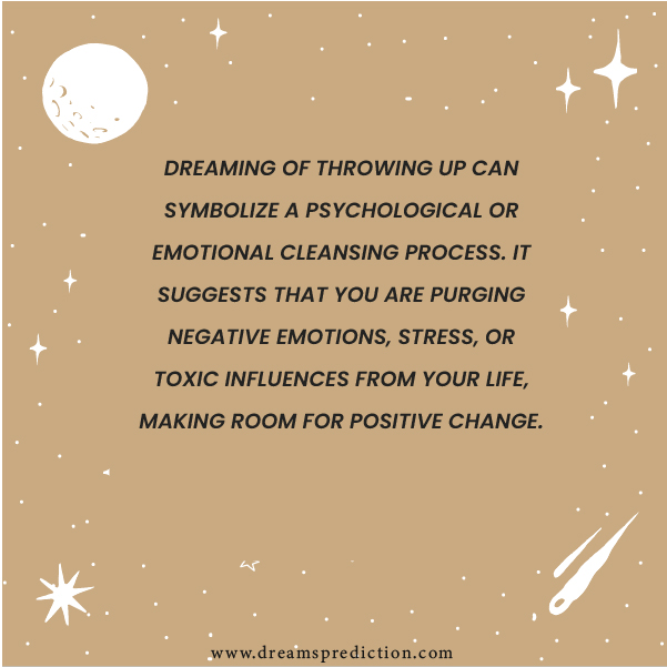 Positive Meanings Of Dreams About Throwing Up