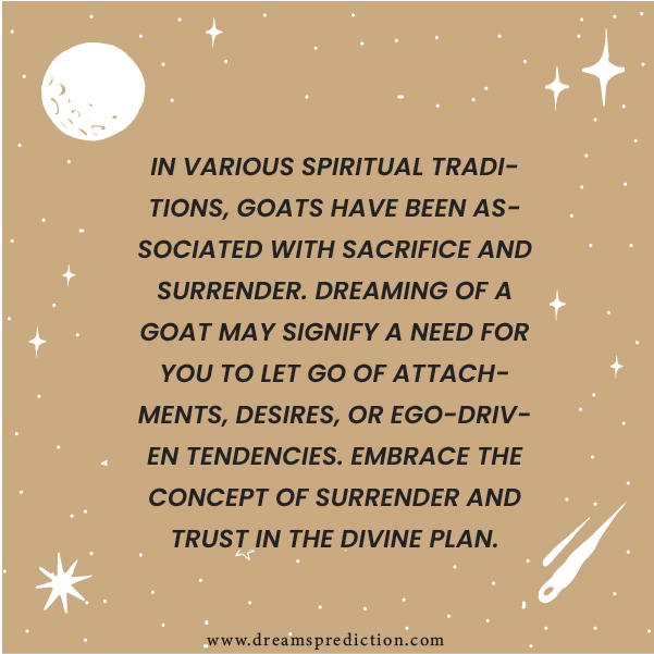 Positive Meanings about Dreaming Of A Goat