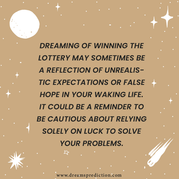 Positive Meanings of Dream About Lottery