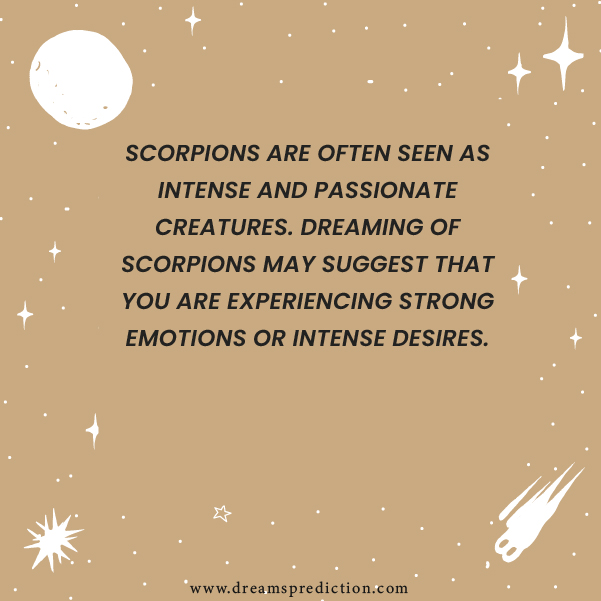 Positive Meanings of Scorpions in Dreams