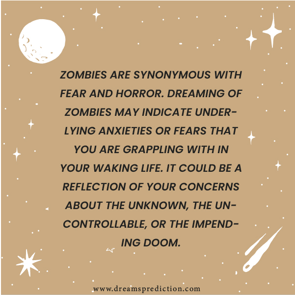 Positive Meanings of Zombies Dream