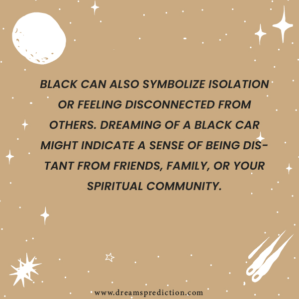 Spiritual Meanings of Black Car Dream